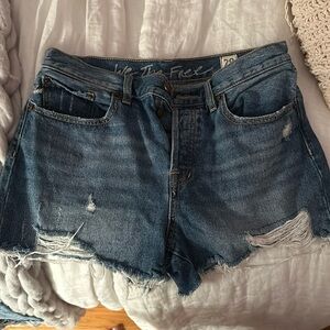 Free people denim shorts